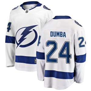 Youth Fanatics Branded Tampa Bay Lightning Matt Dumba White Away Jersey - Breakaway