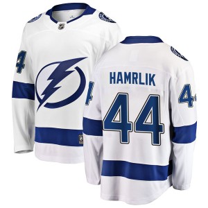 Youth Fanatics Branded Tampa Bay Lightning Roman Hamrlik White Away Jersey - Breakaway