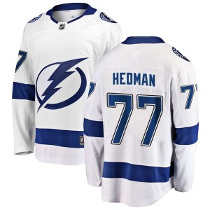 Youth Fanatics Branded Tampa Bay Lightning Victor Hedman White Away Jersey - Breakaway