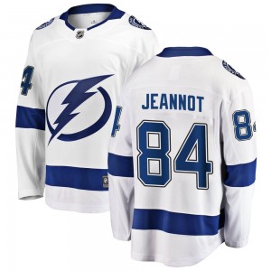 Youth Fanatics Branded Tampa Bay Lightning Tanner Jeannot White Away Jersey - Breakaway