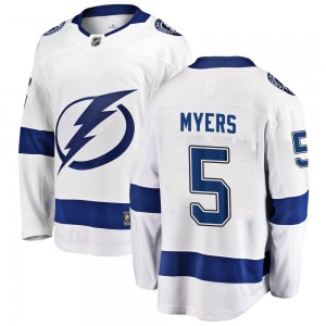 Youth Fanatics Branded Tampa Bay Lightning Philippe Myers White Away Jersey - Breakaway