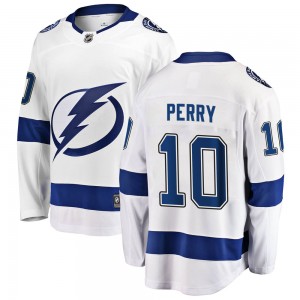 Youth Fanatics Branded Tampa Bay Lightning Corey Perry White Away Jersey - Breakaway