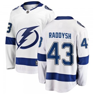 Youth Fanatics Branded Tampa Bay Lightning Darren Raddysh White Away Jersey - Breakaway
