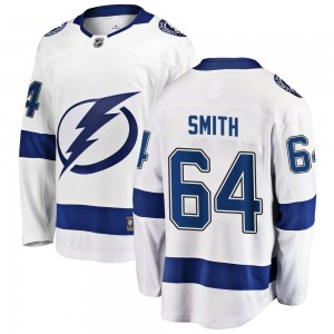 Youth Fanatics Branded Tampa Bay Lightning Gemel Smith White Away Jersey - Breakaway