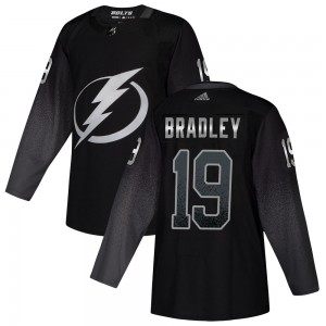 Men's Adidas Tampa Bay Lightning Brian Bradley Black Alternate Jersey - Authentic