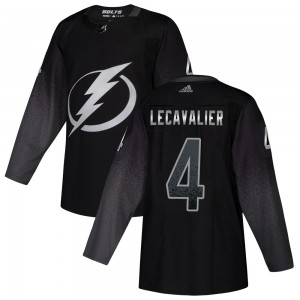 Men's Adidas Tampa Bay Lightning Vincent Lecavalier Black Alternate Jersey - Authentic