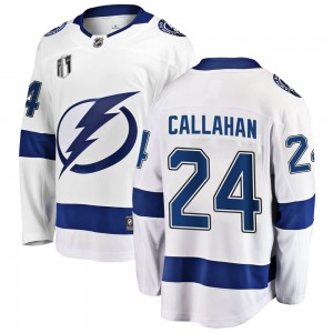 Men's Fanatics Branded Tampa Bay Lightning Ryan Callahan White Away 2022 Stanley Cup Final Jersey - Breakaway