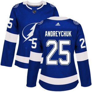 Women's Adidas Tampa Bay Lightning Dave Andreychuk Blue Home Jersey - Authentic