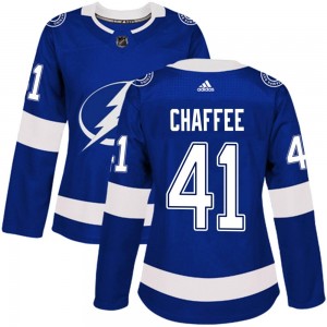 Women's Adidas Tampa Bay Lightning Mitchell Chaffee Blue Home Jersey - Authentic