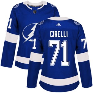 Women's Adidas Tampa Bay Lightning Anthony Cirelli Blue Home Jersey - Authentic