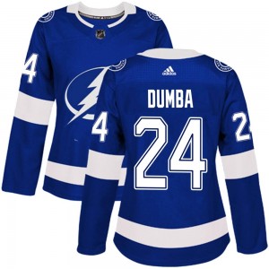 Women's Adidas Tampa Bay Lightning Matt Dumba Blue Home Jersey - Authentic