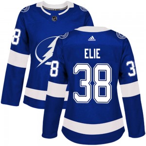 Women's Adidas Tampa Bay Lightning Remi Elie Blue Home Jersey - Authentic