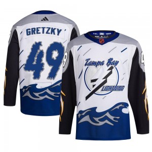 Men's Adidas Tampa Bay Lightning Brent Gretzky White Reverse Retro 2.0 Jersey - Authentic