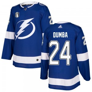 Youth Adidas Tampa Bay Lightning Matt Dumba Blue Home 2022 Stanley Cup Final Jersey - Authentic