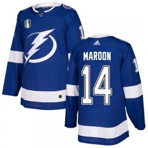 Youth Adidas Tampa Bay Lightning Pat Maroon Blue Home 2022 Stanley Cup Final Jersey - Authentic