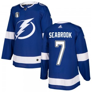 Youth Adidas Tampa Bay Lightning Brent Seabrook Blue Home 2022 Stanley Cup Final Jersey - Authentic
