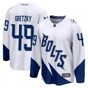 Men's Fanatics Branded Tampa Bay Lightning Brent Gretzky White 2022 Stadium Series Jersey - Breakaway