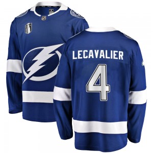 Men's Fanatics Branded Tampa Bay Lightning Vincent Lecavalier Blue Home 2022 Stanley Cup Final Jersey - Breakaway