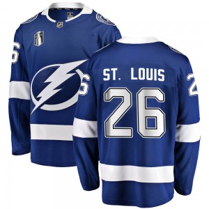 Men's Fanatics Branded Tampa Bay Lightning Martin St. Louis Blue Home 2022 Stanley Cup Final Jersey - Breakaway