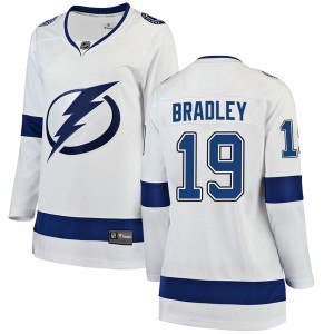 Women's Fanatics Branded Tampa Bay Lightning Brian Bradley White Away Jersey - Breakaway