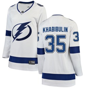 Women's Fanatics Branded Tampa Bay Lightning Nikolai Khabibulin White Away Jersey - Breakaway