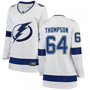 Women's Fanatics Branded Tampa Bay Lightning Jack Thompson White Away Jersey - Breakaway