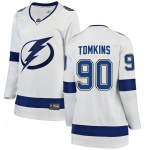 Women's Fanatics Branded Tampa Bay Lightning Matt Tomkins White Away Jersey - Breakaway