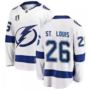 Youth Fanatics Branded Tampa Bay Lightning Martin St. Louis White Away 2022 Stanley Cup Final Jersey - Breakaway
