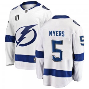 Youth Fanatics Branded Tampa Bay Lightning Philippe Myers White Away 2022 Stanley Cup Final Jersey - Breakaway