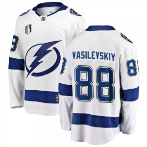 Youth Fanatics Branded Tampa Bay Lightning Andrei Vasilevskiy White Away 2022 Stanley Cup Final Jersey - Breakaway