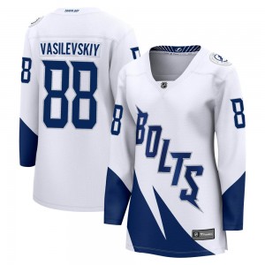 Women's Fanatics Branded Tampa Bay Lightning Andrei Vasilevskiy White 2022 Stadium Series Jersey - Breakaway
