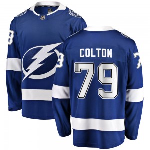 Youth Fanatics Branded Tampa Bay Lightning Ross Colton Blue Home Jersey - Breakaway