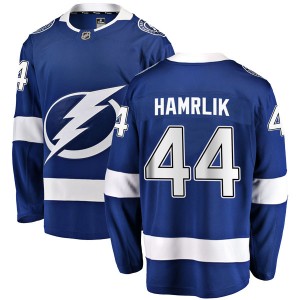 Youth Fanatics Branded Tampa Bay Lightning Roman Hamrlik Blue Home Jersey - Breakaway