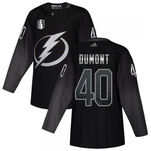 Men's Adidas Tampa Bay Lightning Gabriel Dumont Black Alternate 2022 Stanley Cup Final Jersey - Authentic