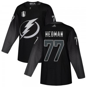 Men's Adidas Tampa Bay Lightning Victor Hedman Black Alternate 2022 Stanley Cup Final Jersey - Authentic