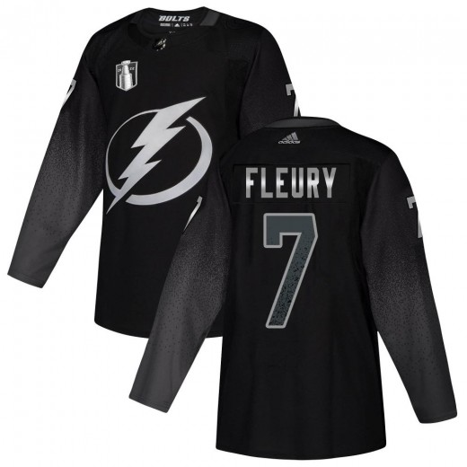 Youth Adidas Tampa Bay Lightning Haydn Fleury Black Alternate 2022 Stanley Cup Final Jersey - Authentic