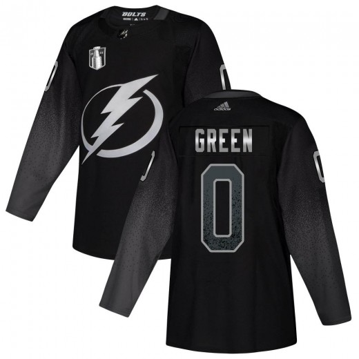 Men's Adidas Tampa Bay Lightning Alexander Green Green Black Alternate 2022 Stanley Cup Final Jersey - Authentic