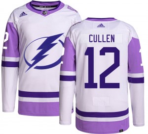 Men's Adidas Tampa Bay Lightning John Cullen Hockey Fights Cancer Jersey - Authentic
