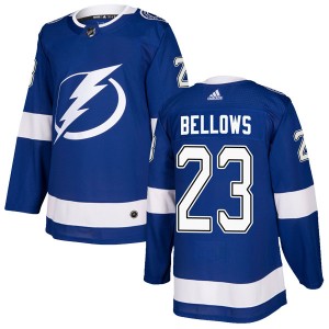 Men's Adidas Tampa Bay Lightning Brian Bellows Blue Home Jersey - Authentic