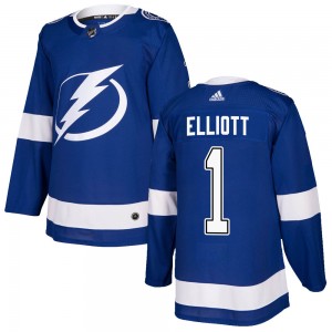 Youth Adidas Tampa Bay Lightning Brian Elliott Blue Home Jersey - Authentic