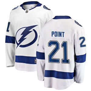 Youth Fanatics Branded Tampa Bay Lightning Brayden Point White Away Jersey - Breakaway