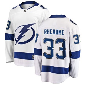 Youth Fanatics Branded Tampa Bay Lightning Manon Rheaume White Away Jersey - Breakaway