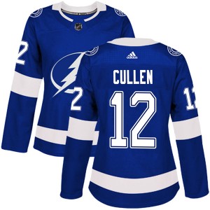 Women's Adidas Tampa Bay Lightning John Cullen Blue Home Jersey - Authentic