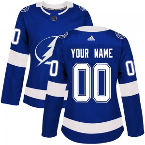 Women's Adidas Tampa Bay Lightning Custom Blue Custom Home Jersey - Authentic