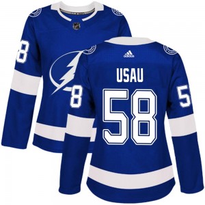 Women's Adidas Tampa Bay Lightning Ilya Usau Blue Home Jersey - Authentic