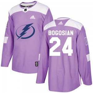 Youth Adidas Tampa Bay Lightning Zach Bogosian Purple Fights Cancer Practice Jersey - Authentic