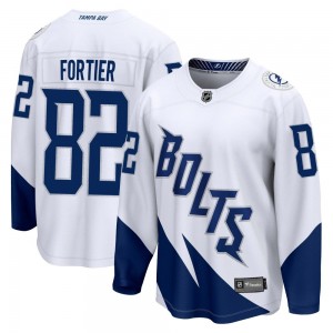 Men's Fanatics Branded Tampa Bay Lightning Gabriel Fortier White 2022 Stadium Series Jersey - Breakaway