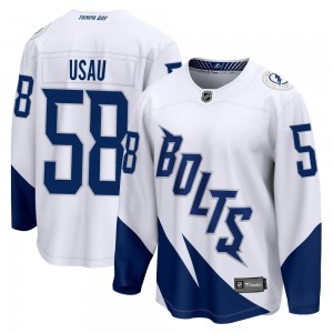 Men's Fanatics Branded Tampa Bay Lightning Ilya Usau White 2022 Stadium Series Jersey - Breakaway