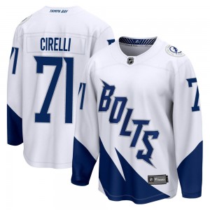 Youth Fanatics Branded Tampa Bay Lightning Anthony Cirelli White 2022 Stadium Series Jersey - Breakaway