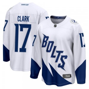 Youth Fanatics Branded Tampa Bay Lightning Wendel Clark White 2022 Stadium Series Jersey - Breakaway